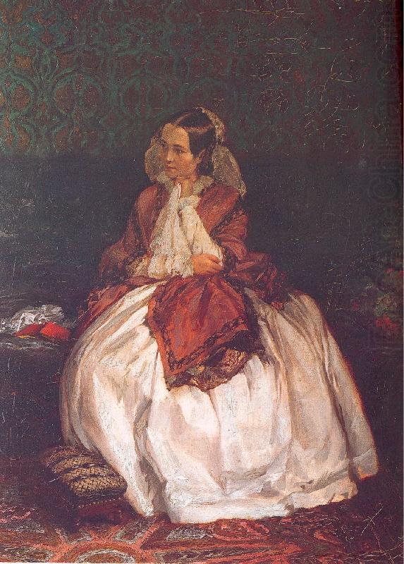 Portrait of Frau Maercker, Adolph von Menzel